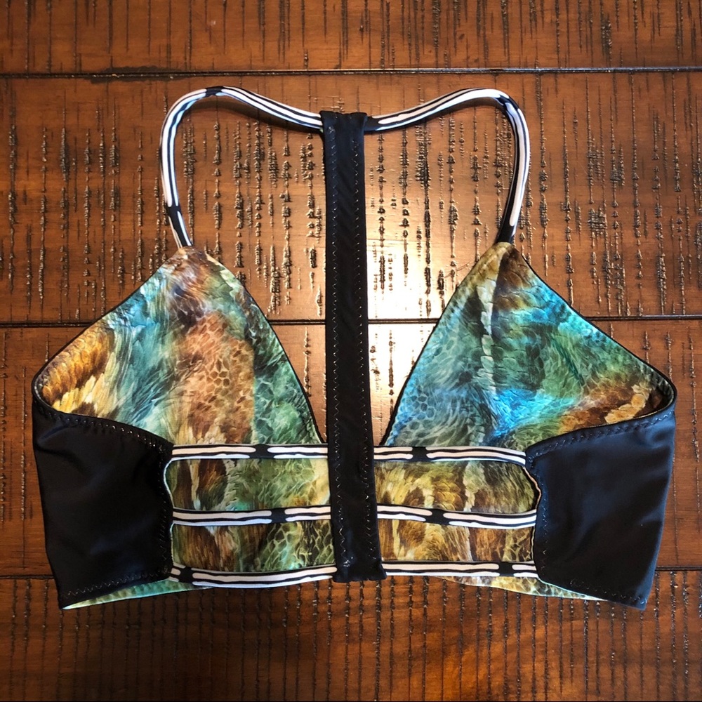 SOLD - Savage Swim Phoenix Reversible Bikini Top M